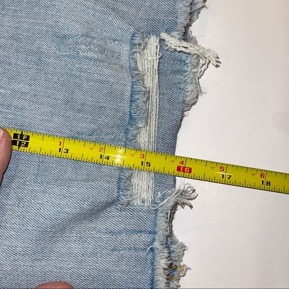 NEW Wild Fable Distressed Jean Skirt Light Wash 2 - Picture 5 of 10